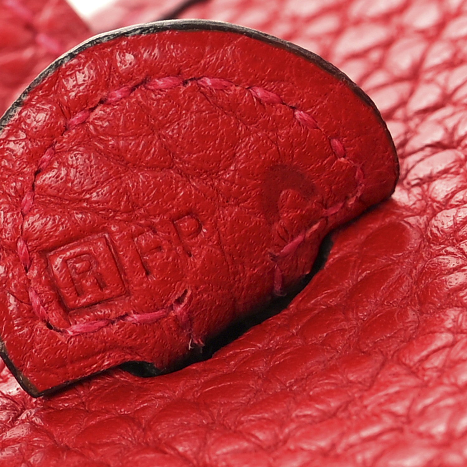 Hermes Taurillon Clemence Amazone Evelyne TPM Rouge Casaque Crevette 7 of 10