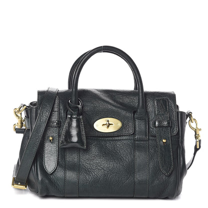 Mulberry Goatskin Small Heritage Bayswater Satchel Dark Green 1 of 8