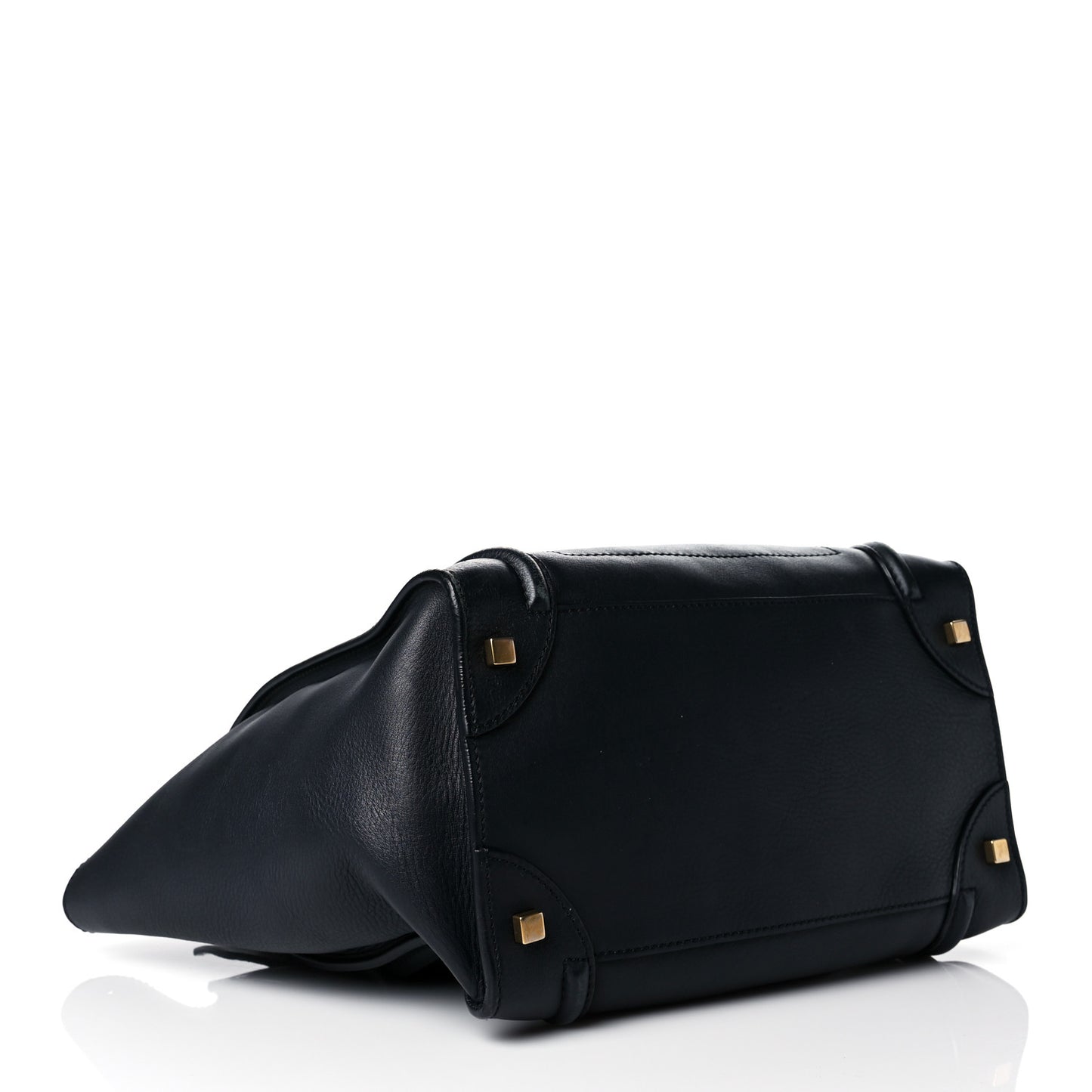 Smooth Calfskin Small Luggage Navy Blue