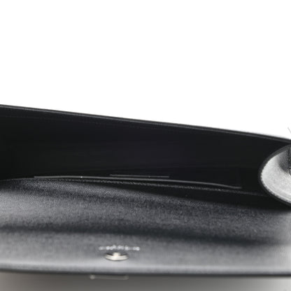 Saint Laurent Grain De Poudre Monogram Cassandre Clutch Black 5 of 7
