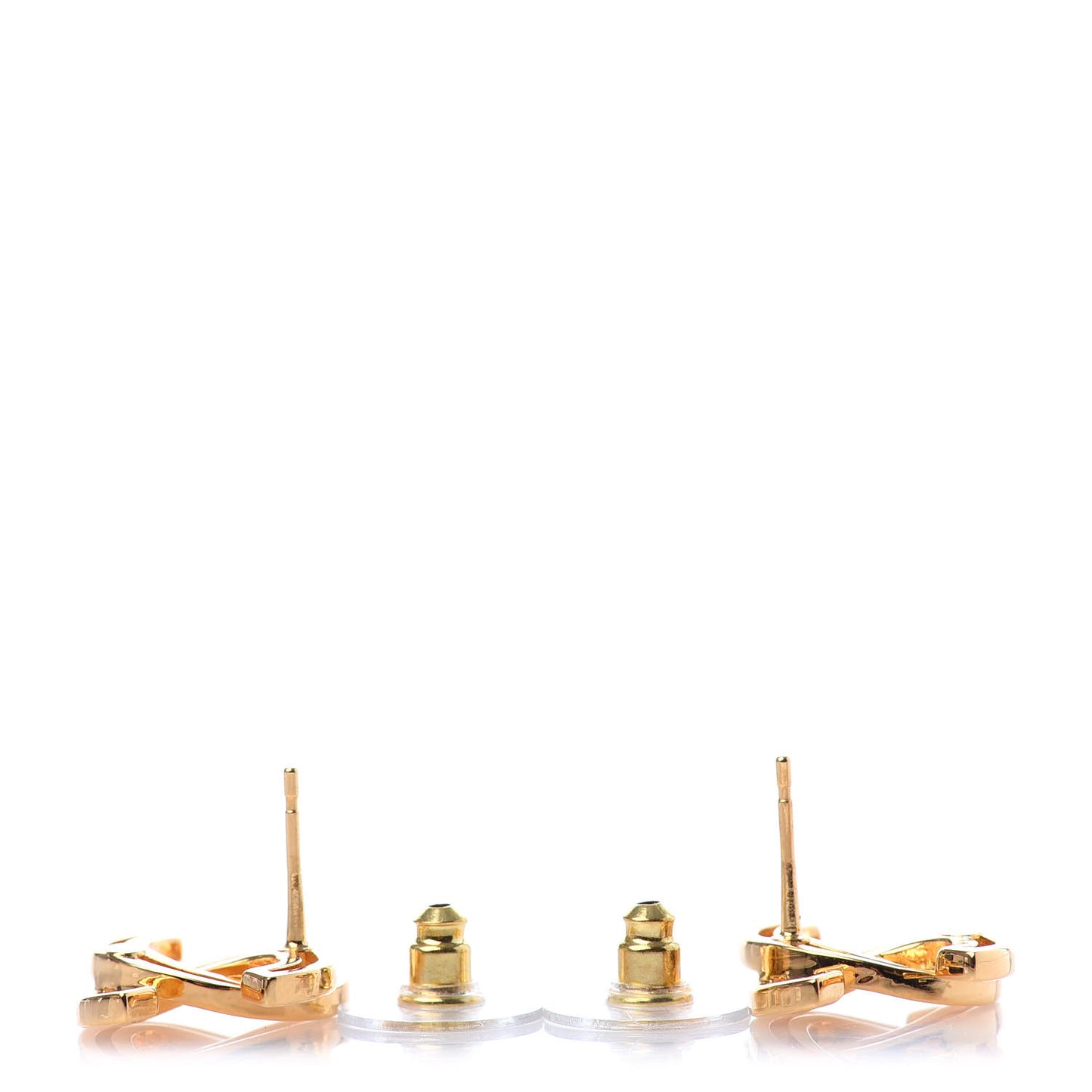 Metal Obazine CC Earrings Gold