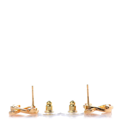 Chanel Metal Obazine CC Earrings Gold 3 of 4