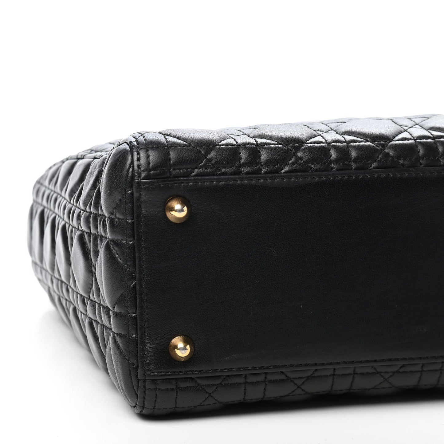 Lambskin Cannage Large Lady Dior Black