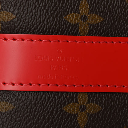 Louis Vuitton Calfskin Monogram Keepall Bandouliere 50 Coquelicot 6 of 8