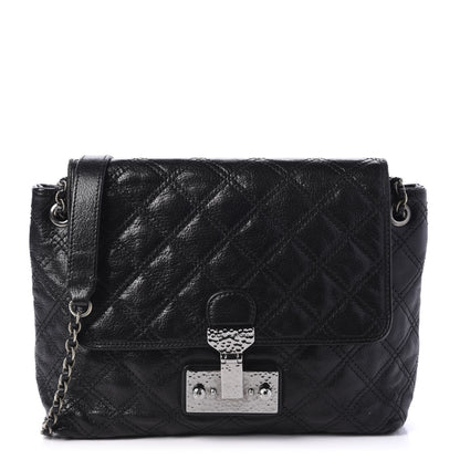 Marc Jacobs Lacquered Lambskin Baroque The Large Single Flap Black 1 of 13