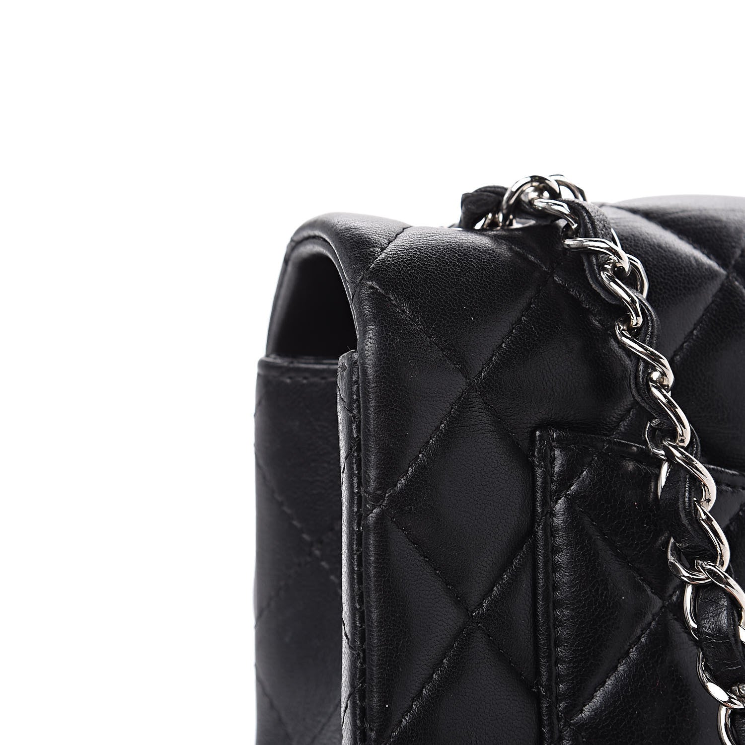 Chanel Lambskin Quilted Mini Rectangular Flap Black 14 of 16