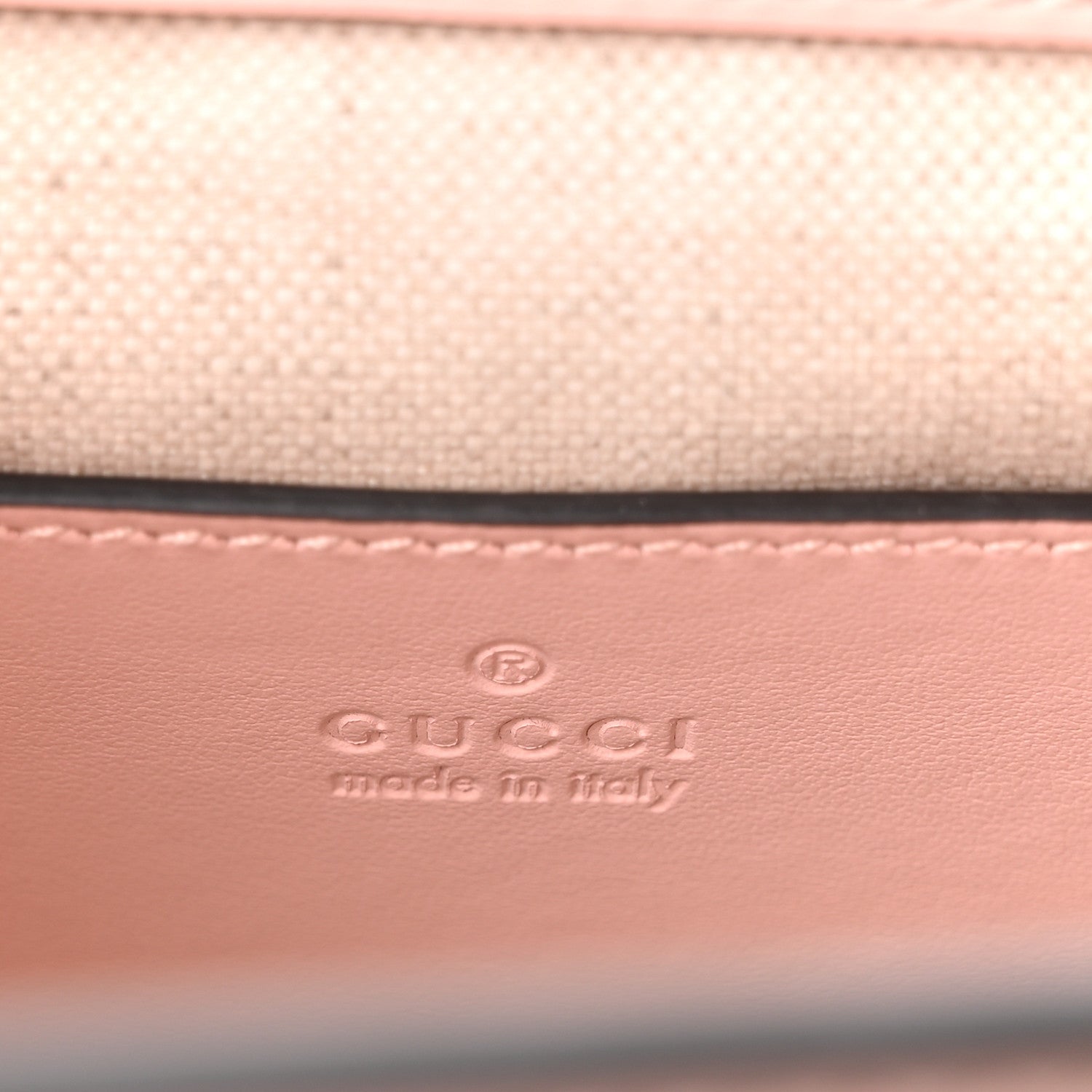 Gucci Calfskin GG Matelasse Small Slim Chain Shoulder Bag Perfect Pink Natural 6 of 10