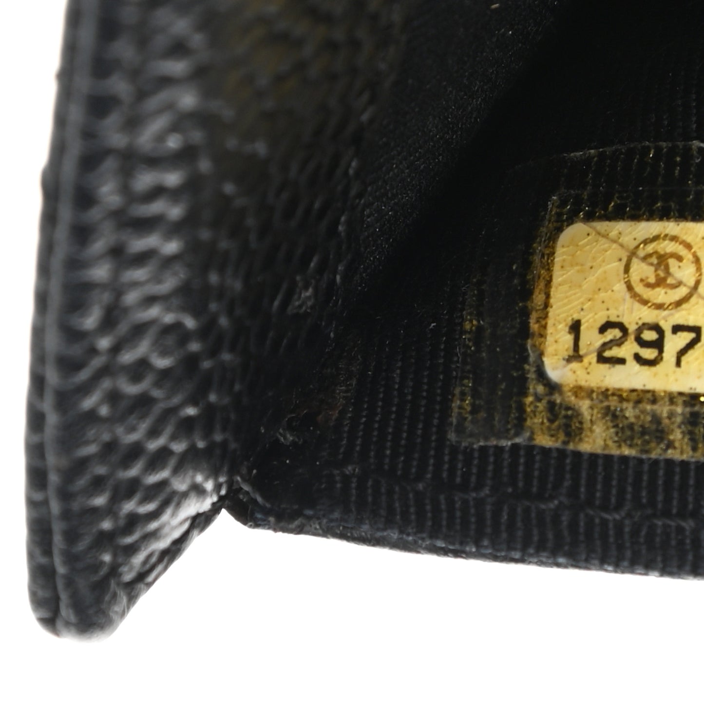 Caviar Quilted Large Flap Wallet Black