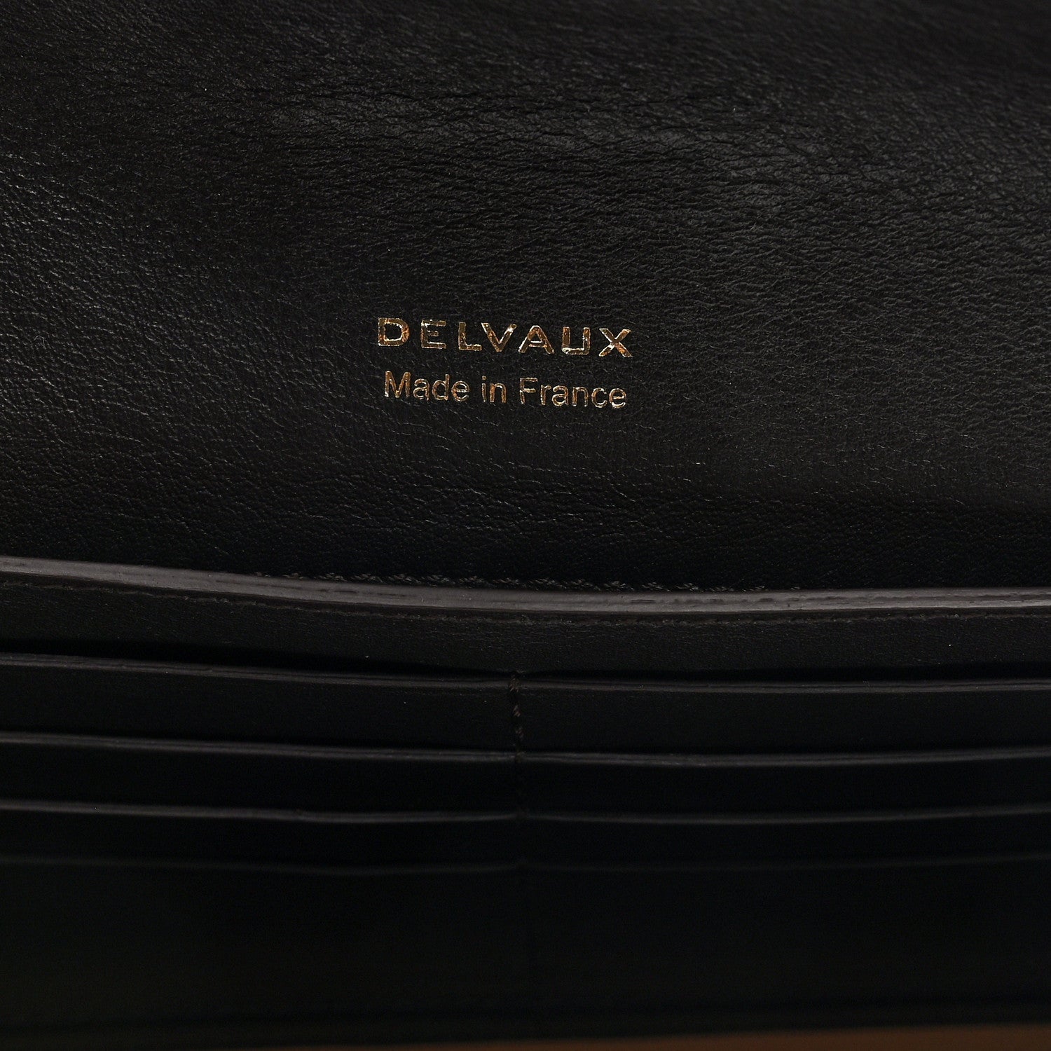 Delvaux Iridescent Lizard Calfskin Brillant Wallet On Chain Ebene Kaki 6 of 9