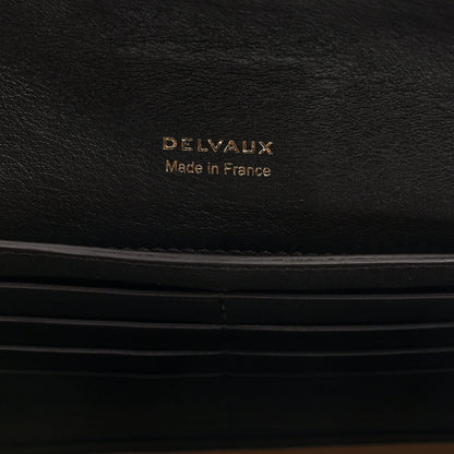 Delvaux Iridescent Lizard Calfskin Brillant Wallet On Chain Ebene Kaki 6 of 9