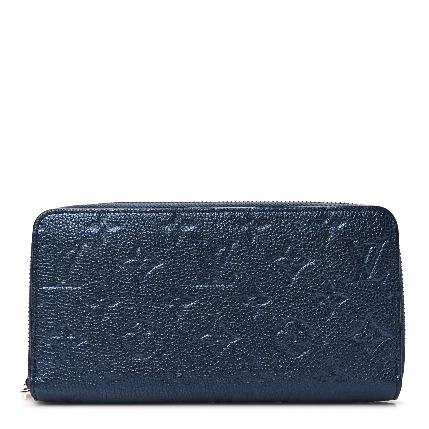 Louis Vuitton Metallic Empreinte Monogram Zippy Wallet Navy Nacre 1 of 6