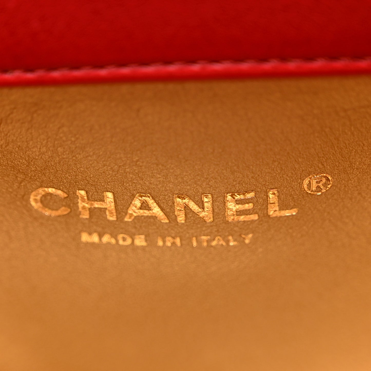 Lambskin Quilted Small Multiple Chain Flap Red