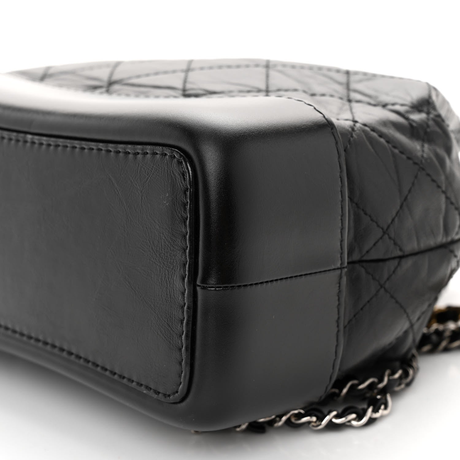 Chanel Aged Calfskin Quilted Small Gabrielle Backpack Black 9 of 9