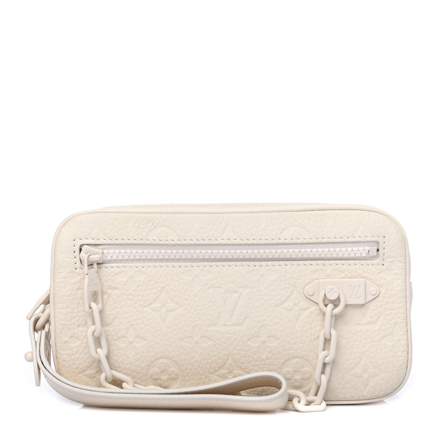 Louis Vuitton Taurillon Monogram Pochette Volga White 1 of 4