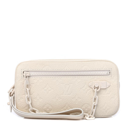 Louis Vuitton Taurillon Monogram Pochette Volga White 1 of 4