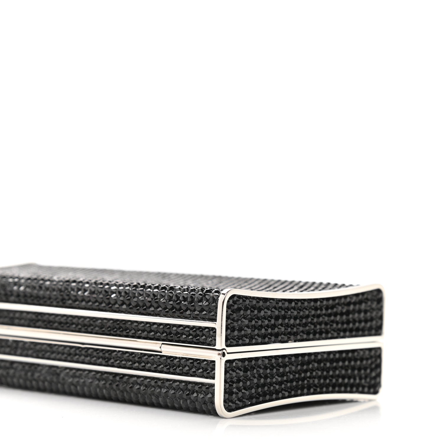 Judith Leiber Swarovski Crystal Minaudiere Clutch Black 10 of 10