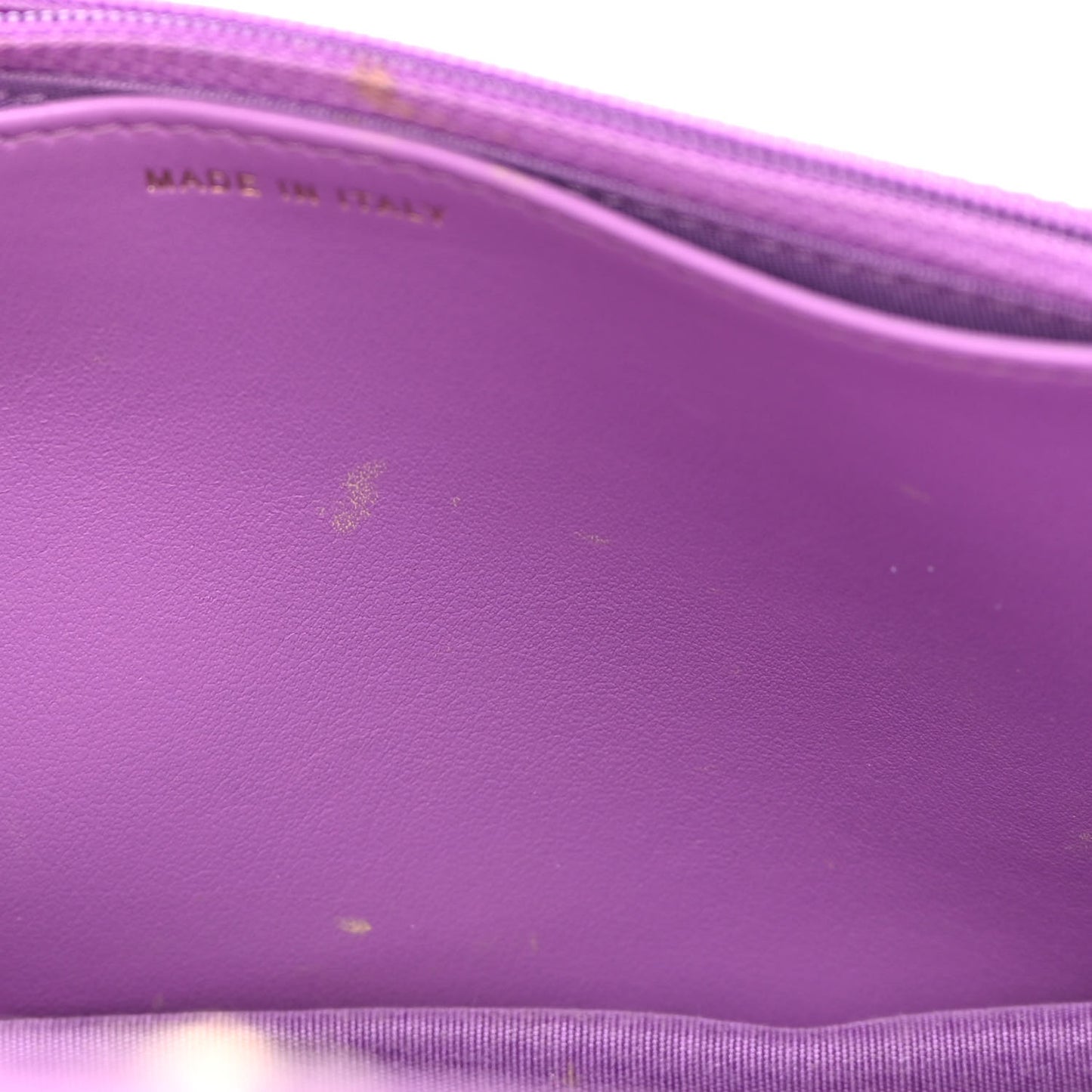 Caviar Quilted Boy Wallet On Chain WOC Purple