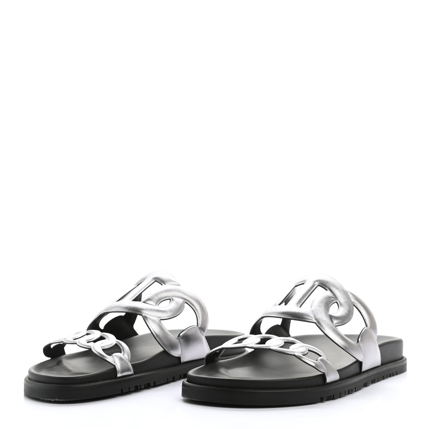 Nappa Extra Sandals 39 Gris Argent
