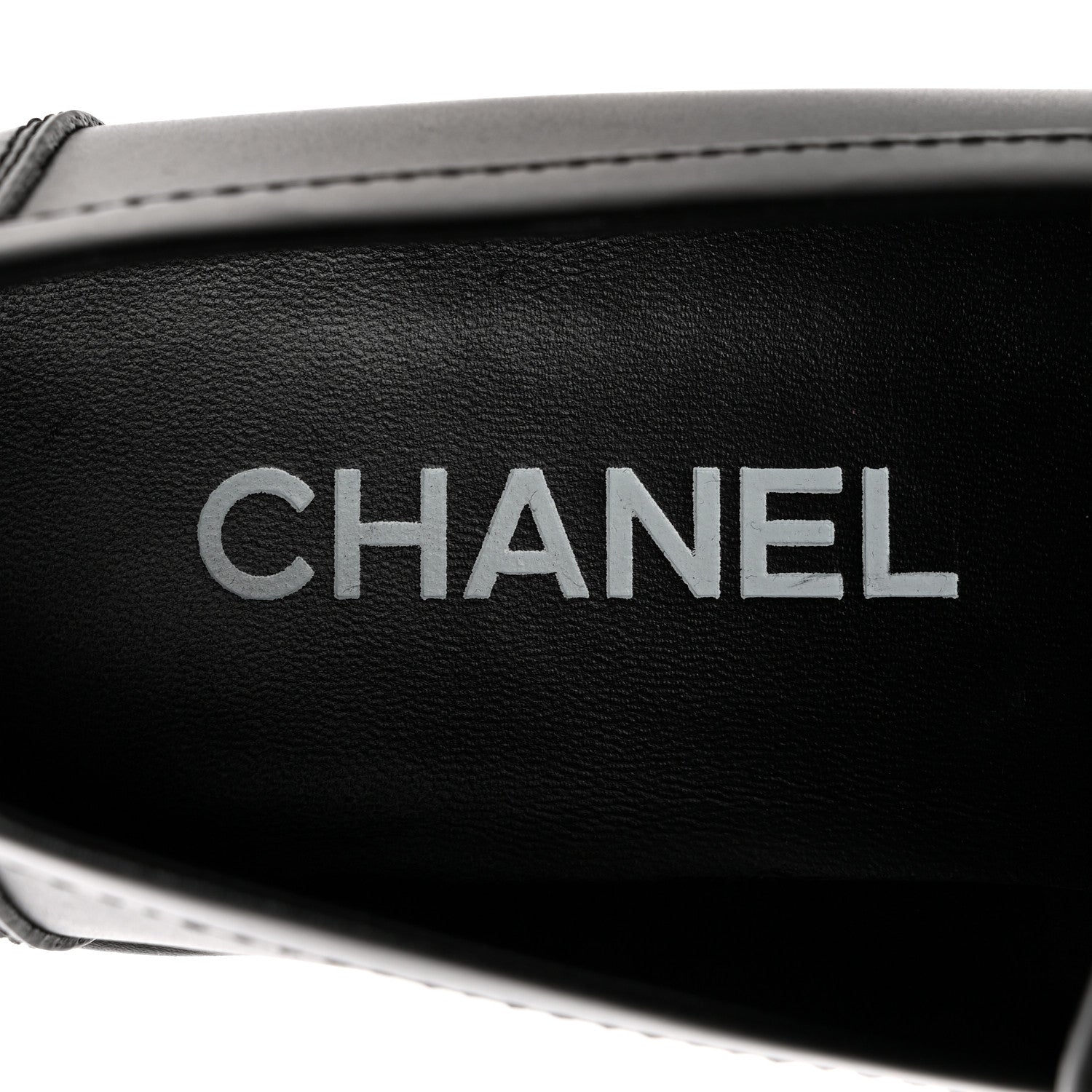 Chanel Calfskin CC Platform Loafers 37 Black 8 of 12