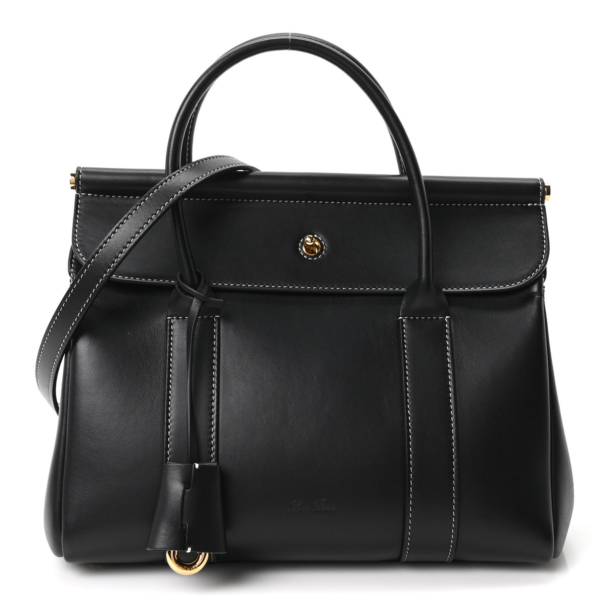Calfskin L25 Loom Bag Black