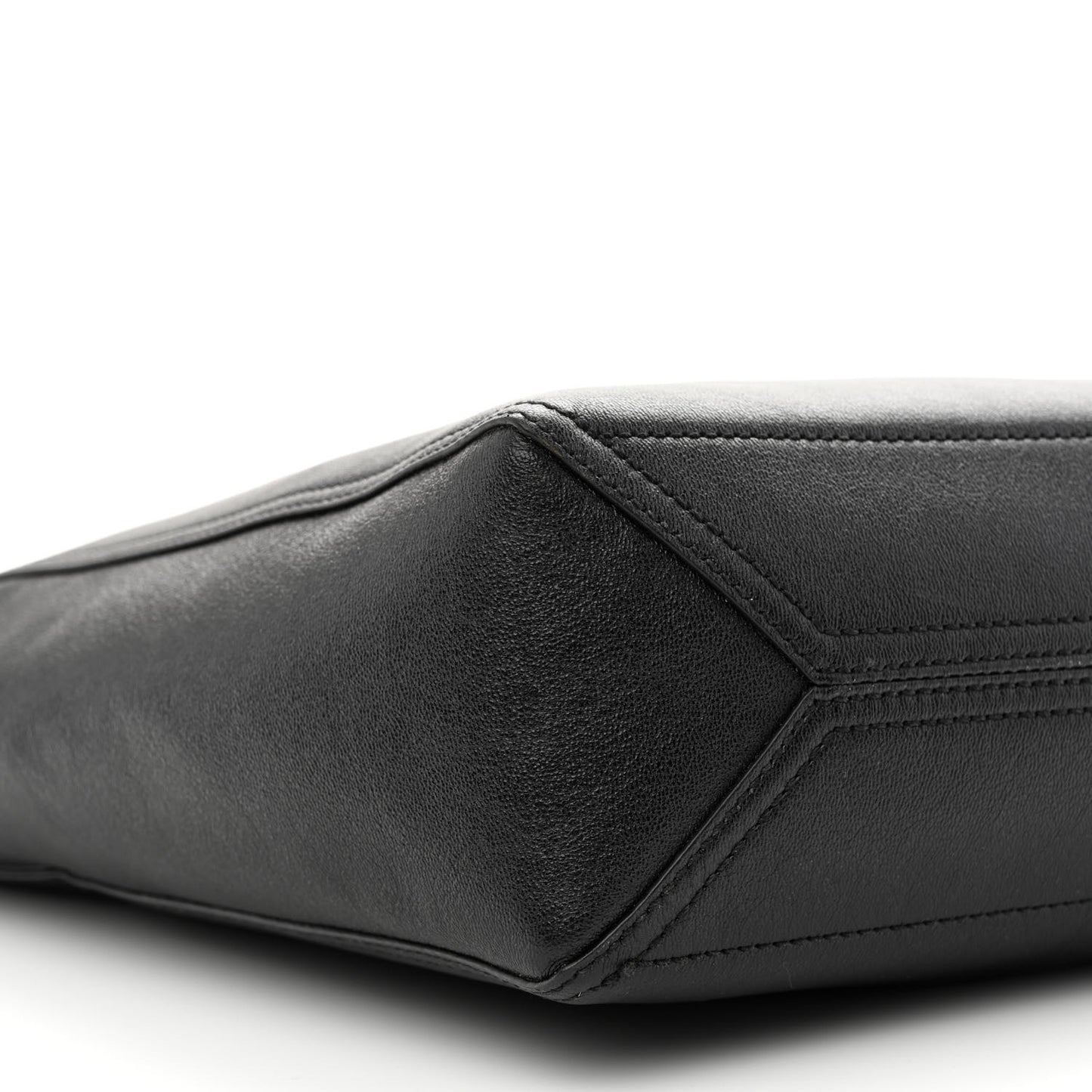 New Sakai Calfskin Lux Medium Dahlia Tote Black