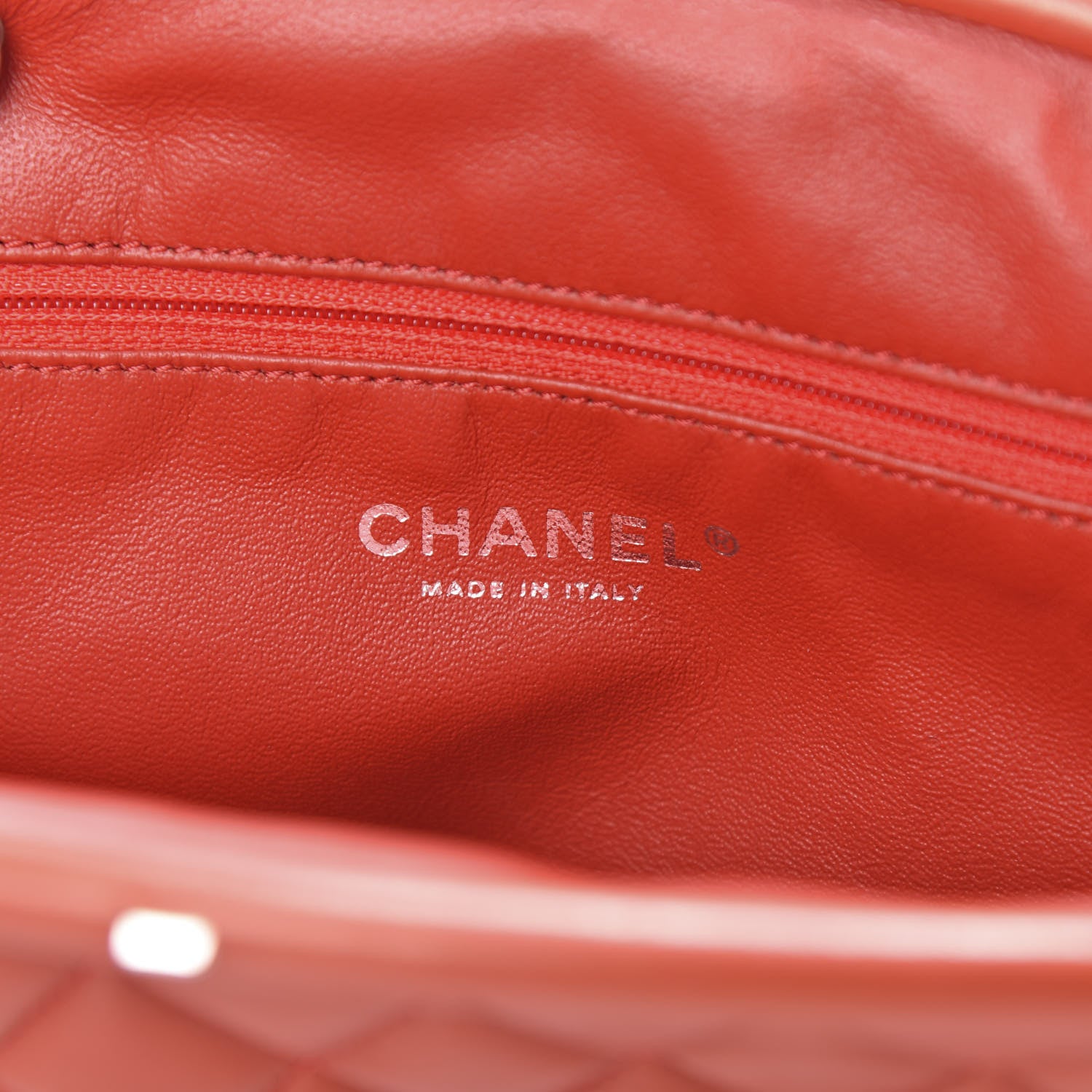 Chanel Lambskin Quilted Timeless Clutch Red 6 of 8