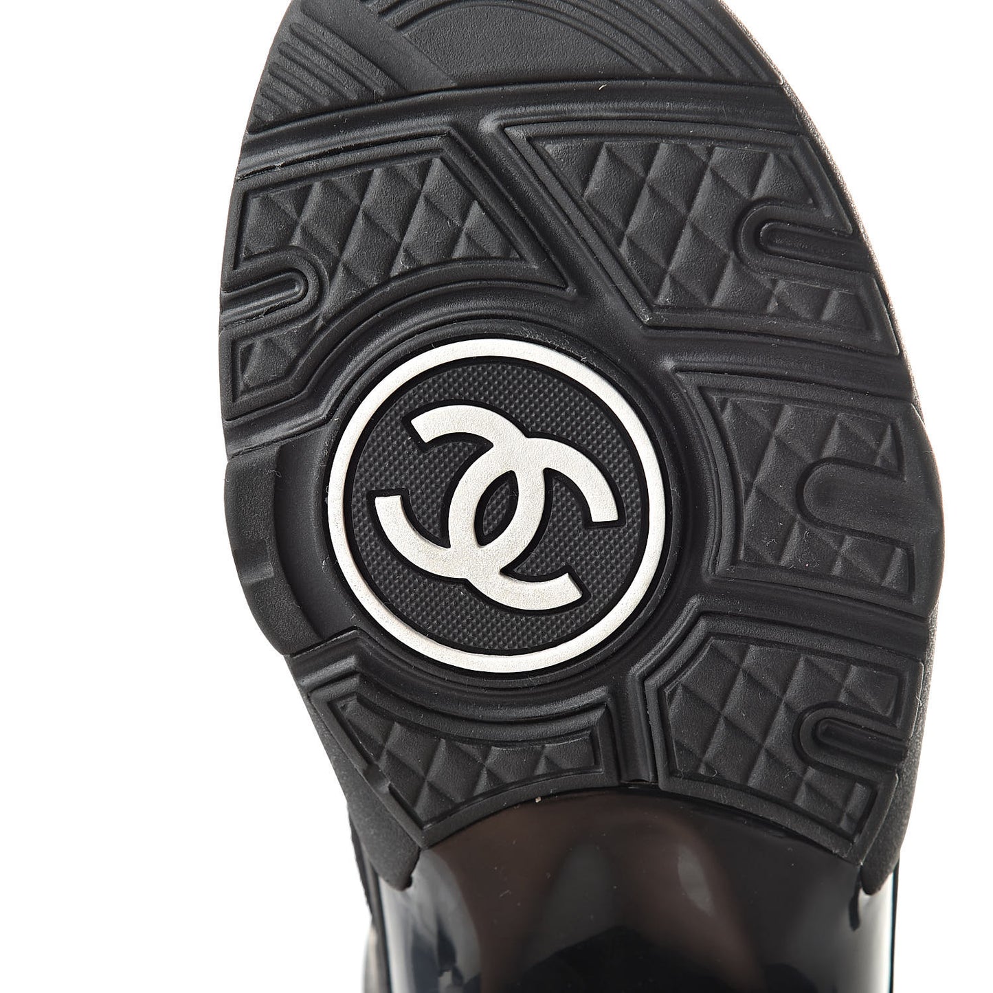 Toile Suede Calfskin CC Sneakers 36.5 Black