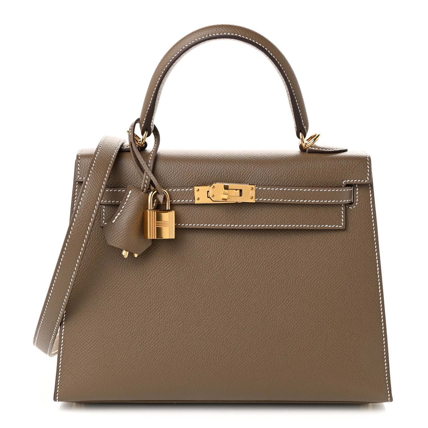 Hermes Epsom Kelly Sellier 25 Etoupe 1 of 11