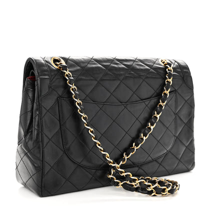 Chanel Lambskin Quilted Medium Double Flap Bag Black 3 of 11