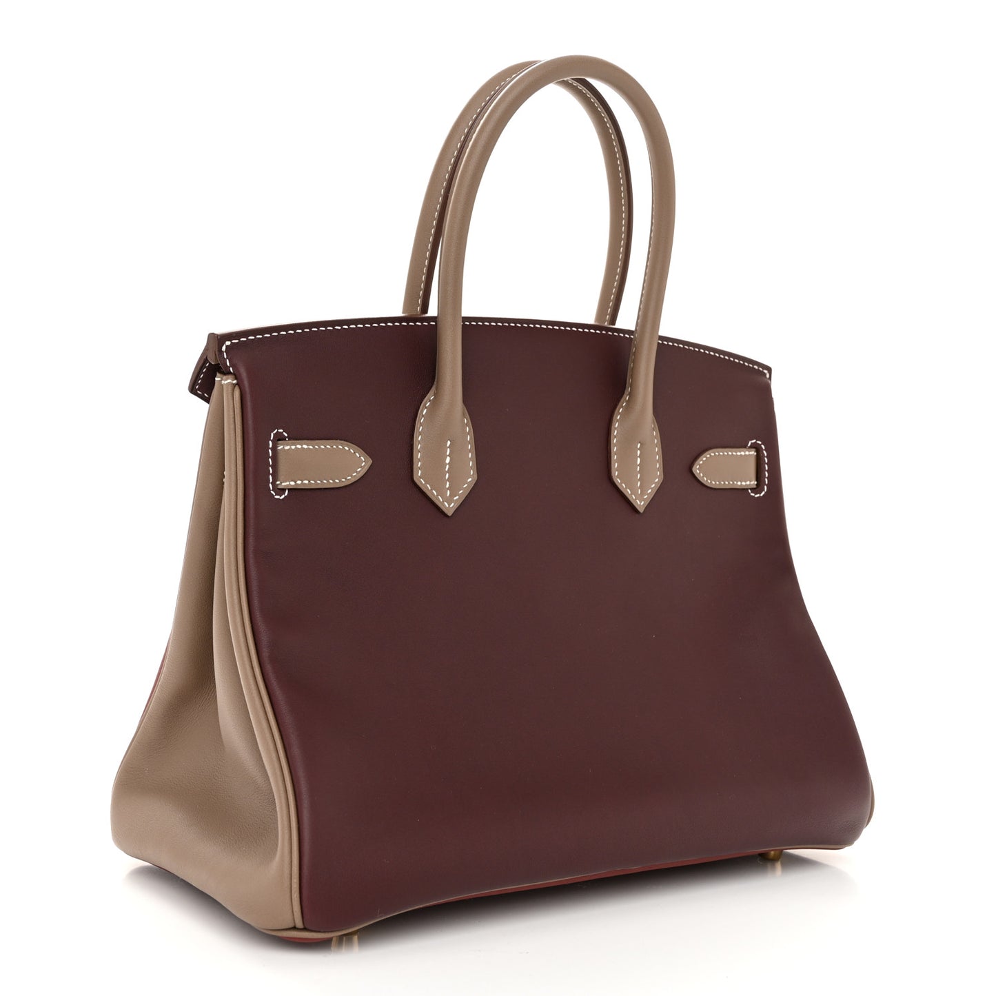 Swift Horseshoe Birkin 30 Rouge H Etoupe Rouge Sellier