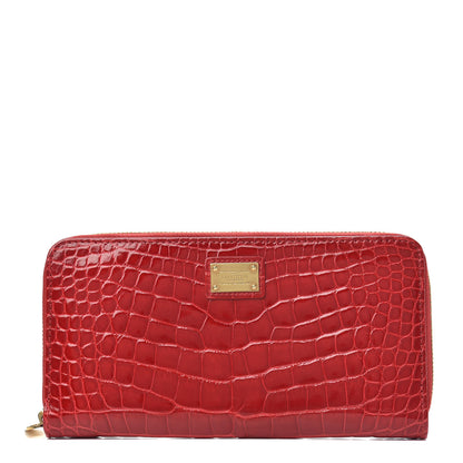 Louis Vuitton Alligator Zippy Wallet Rouge 1 of 8