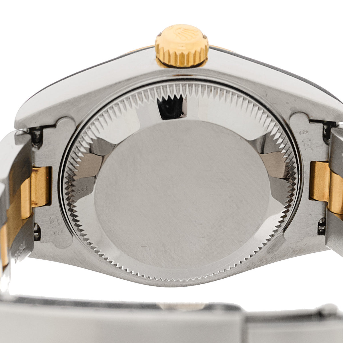 Rolex Stainless Steel 18K Yellow Gold Diamond 26mm Oyster Perpetual Datejust Watch Silver Jubilee 79173 4 of 5