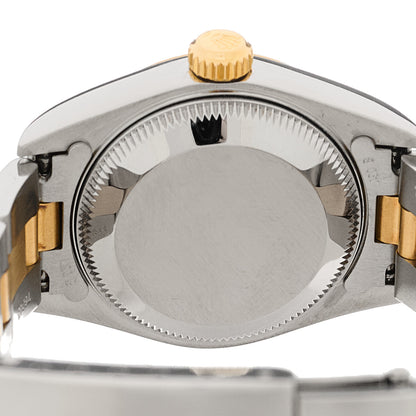 Rolex Stainless Steel 18K Yellow Gold Diamond 26mm Oyster Perpetual Datejust Watch Silver Jubilee 79173 4 of 5