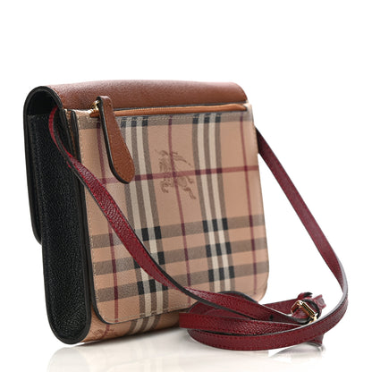 Burberry Haymarket Check Small Loxley Crossbody Bright Toffee 3 of 9