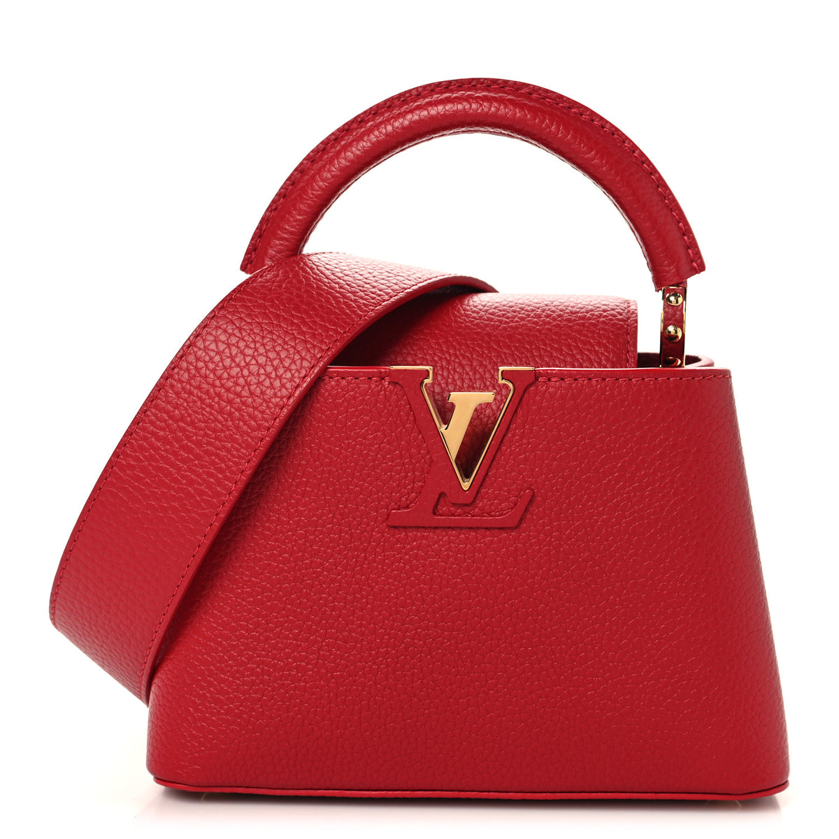 Taurillon Mini Capucines Scarlet