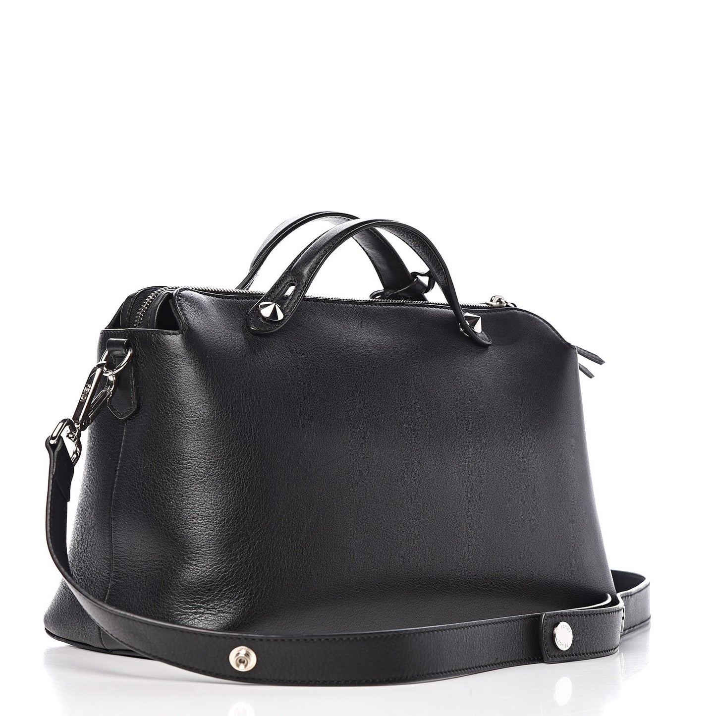 Vitello Dolce Marmol Large By The Way Boston Bag Black