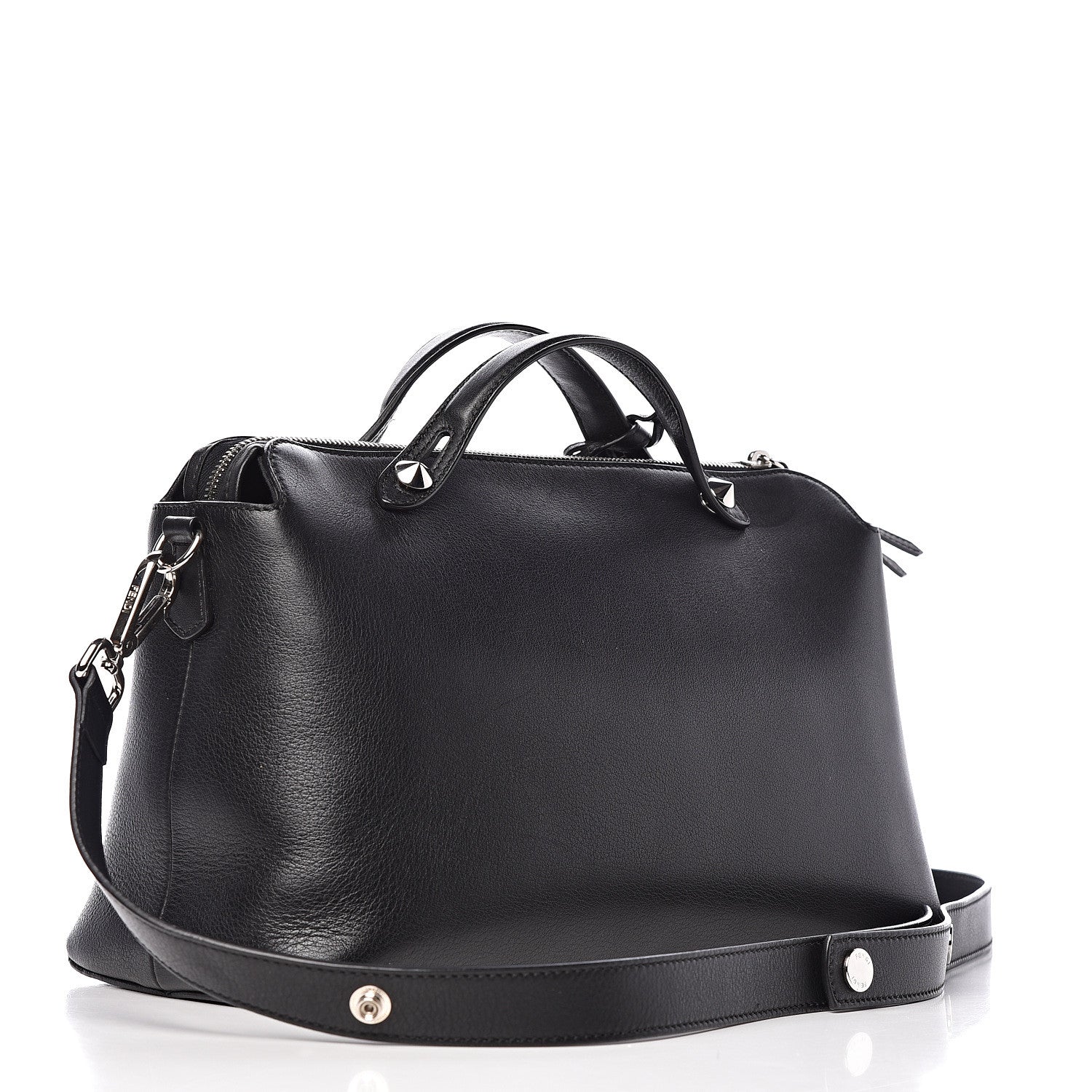 Fendi Vitello Dolce Marmol Large By The Way Boston Bag Black 3 of 13