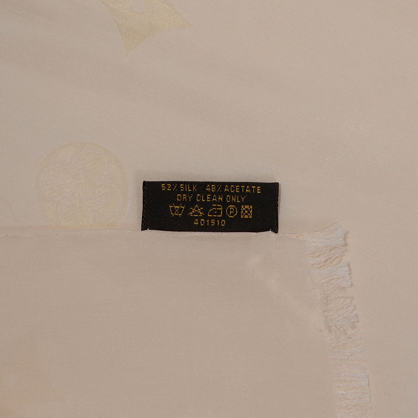 Silk Acetate Monogram Scarf