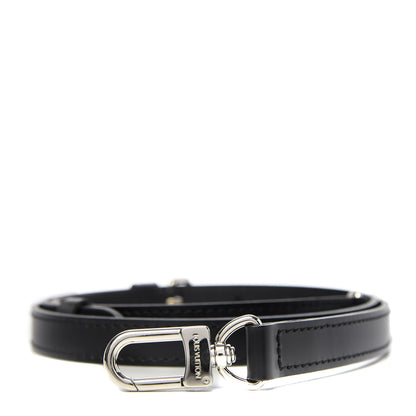 Louis Vuitton Calfskin 16mm Adjustable Shoulder Strap Black 1 of 5