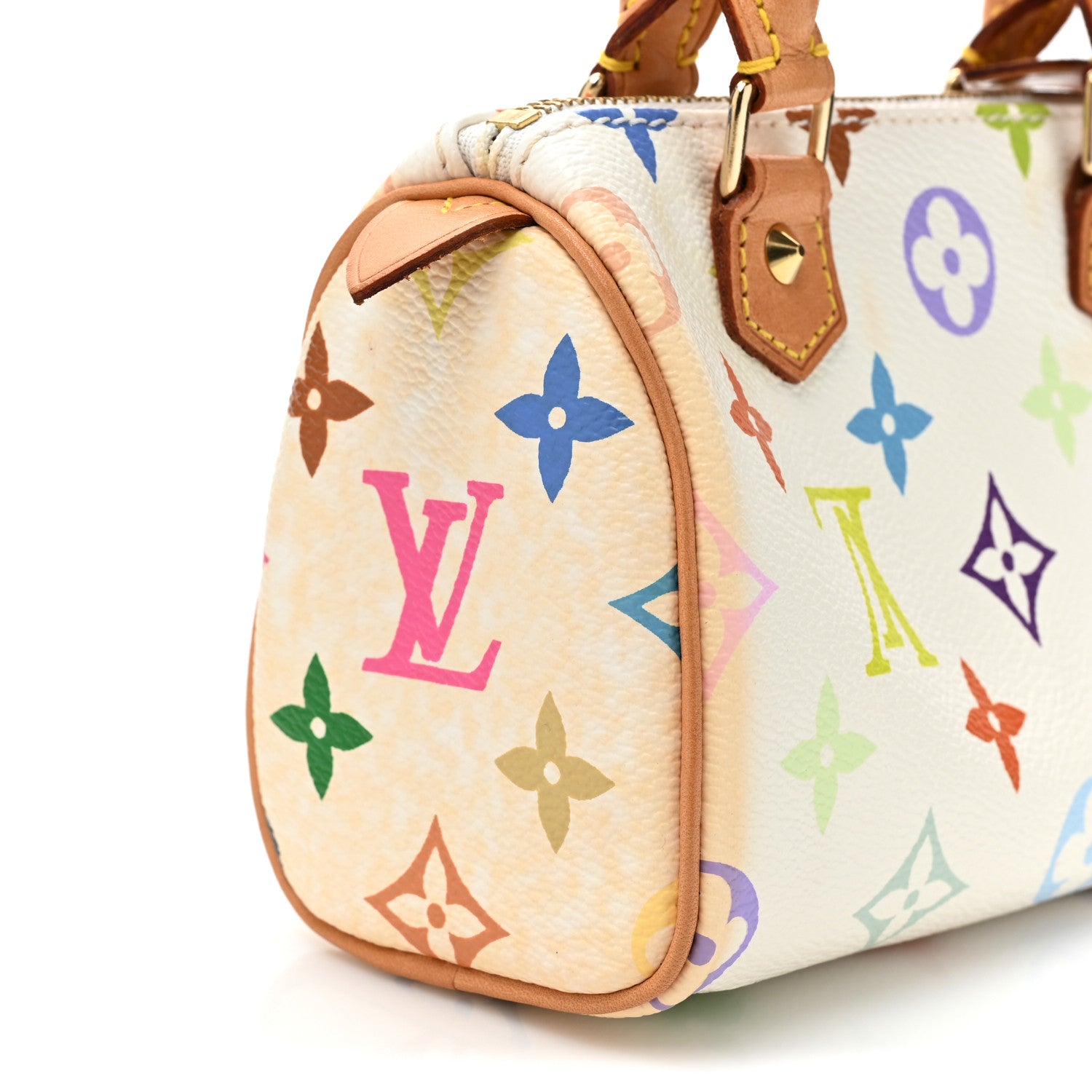 Louis Vuitton Monogram Multicolor Mini Sac HL Speedy White 10 of 11