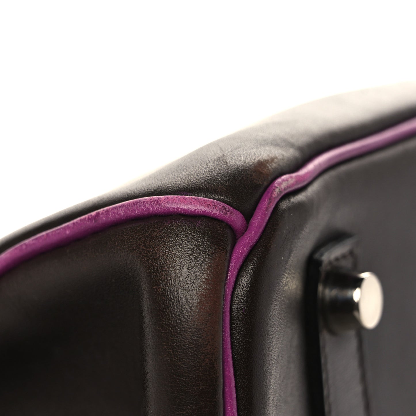 Box Bi-Color Birkin 35 Raisin Cyclamen