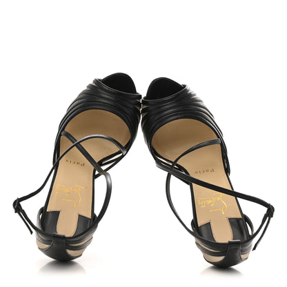 Christian Louboutin Kid Rete Filamenta 120 Platform Sandals 37 Black 2 of 8