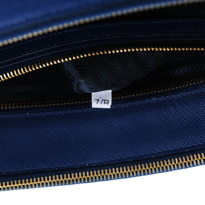 Prada Saffiano Lux Galleria Front Pocket Tote Bluette Cobalto 8 of 9