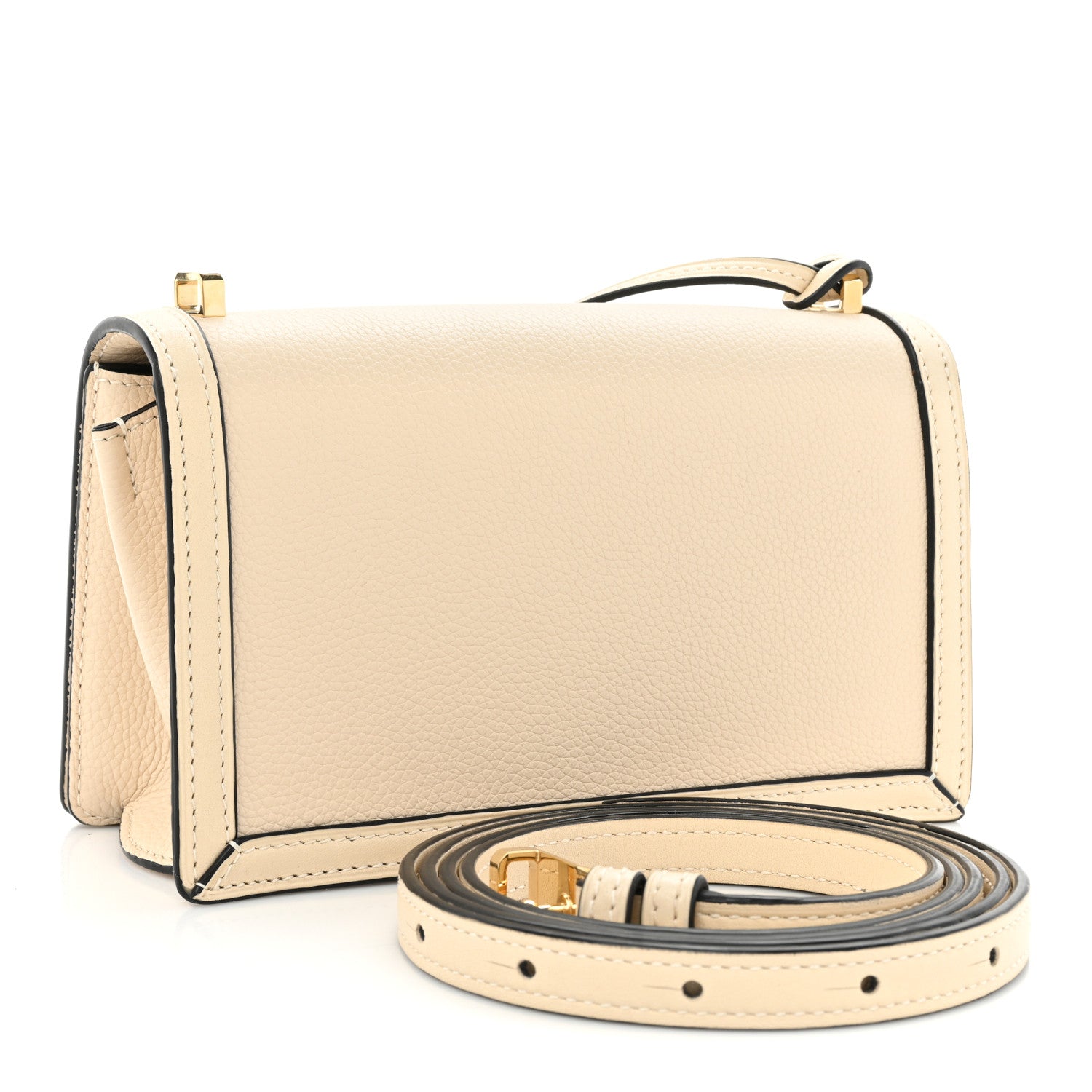 Loewe Calfskin Small Barcelona Shoulder Bag Ivory 3 of 18