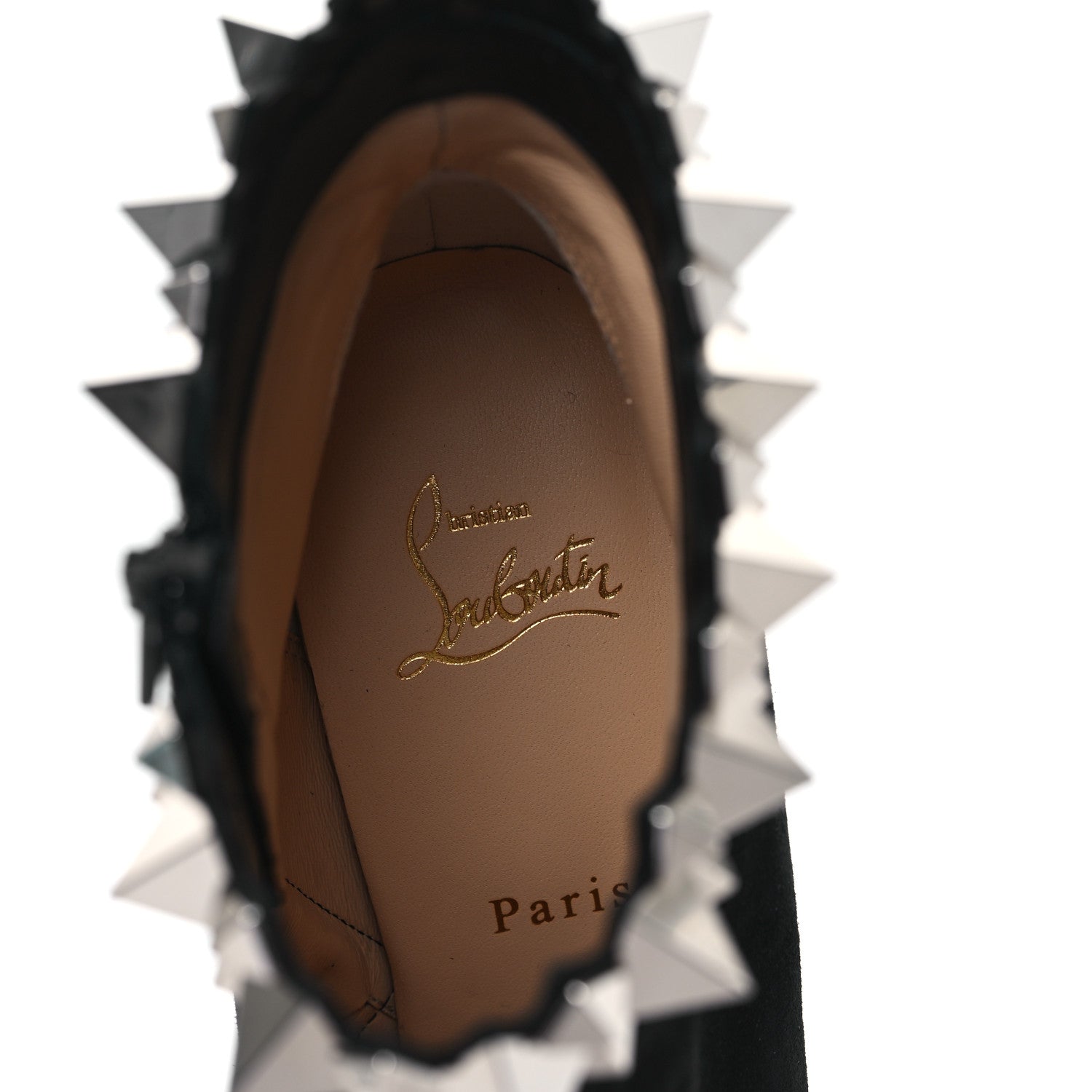 Christian Louboutin Veau Velours Firmamma 100 Booties 39.5 Black Silver 7 of 8