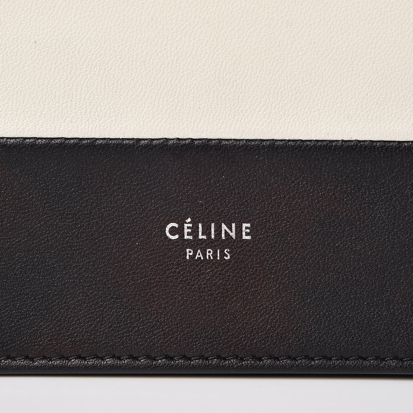 Smooth Lambskin Frame Evening Chain Clutch Black White