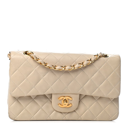 Chanel Lambskin Quilted Small Double Flap Beige 1 of 5