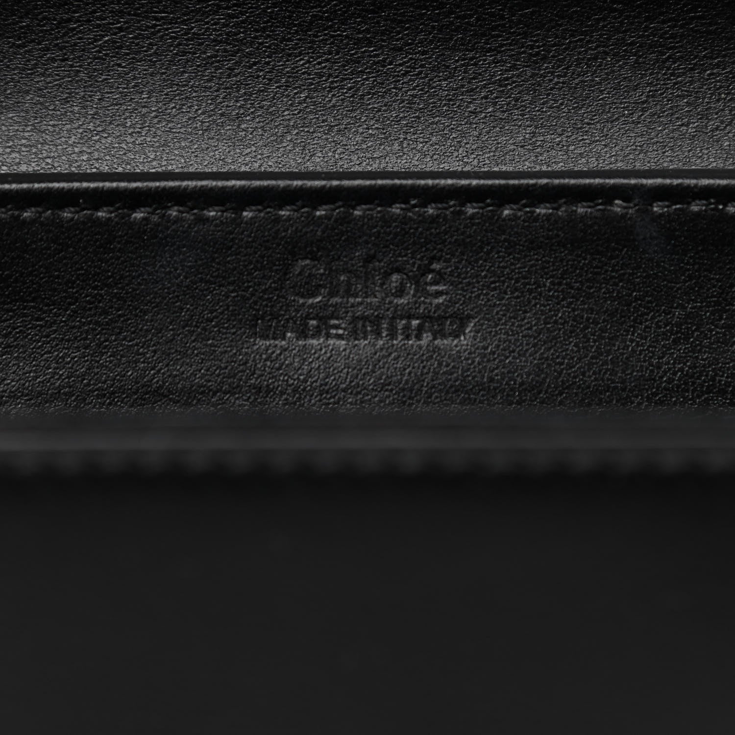 Chloe Shiny Calfskin Suede Mini C Double Carry Black 6 of 9