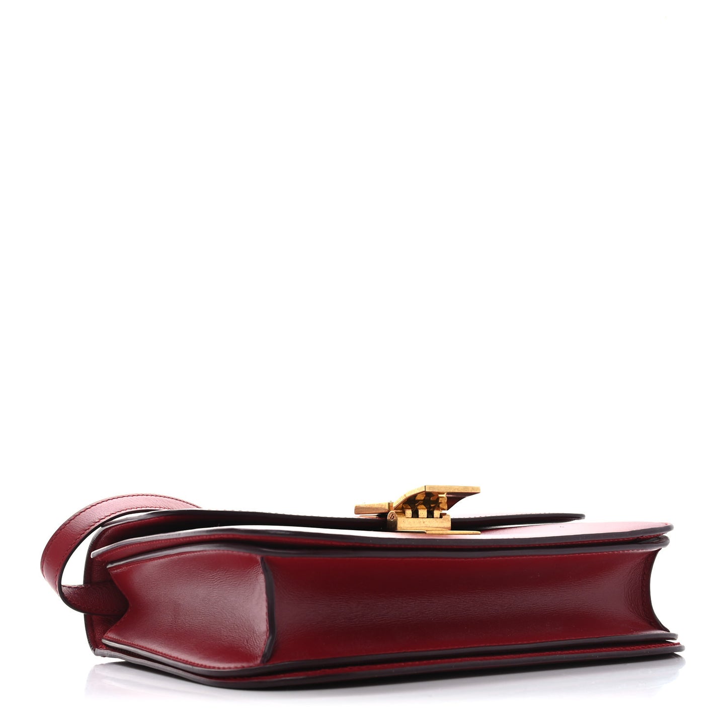 Box Calfskin Medium Classic Box Flap Bag Red