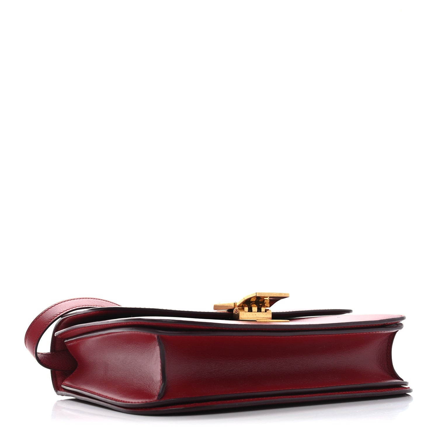 Celine Box Calfskin Medium Classic Box Flap Bag Red 4 of 9